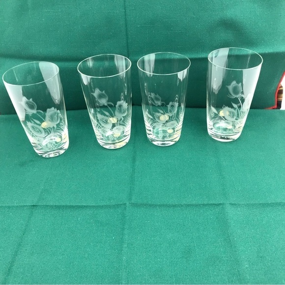 Vintage Rosenthal Etched Glass Set of Glasses - Picture 3 of 8